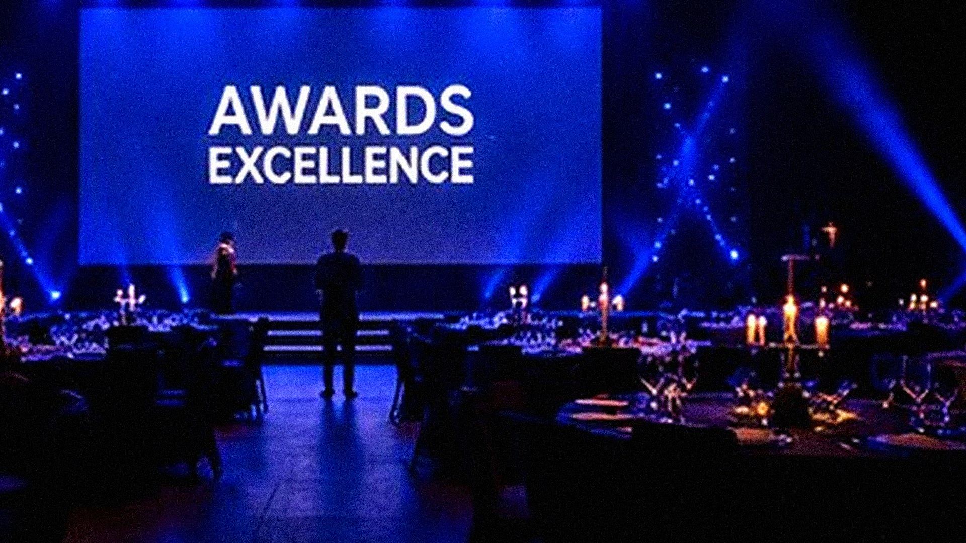 Award ceremony sponsor branding